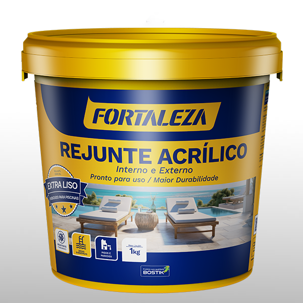 Rejunte 1Kg Acrilico Branco Fortaleza