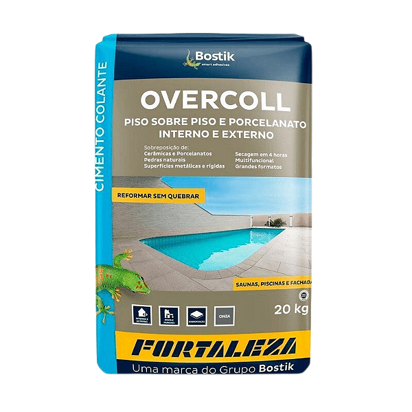 Argamassa Overcoll Piso Sobre Piso Externo 20Kg Cinza Fortaleza