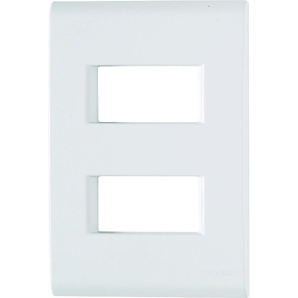 Placa Liz Branco 4X2 2P Separado Tramontina