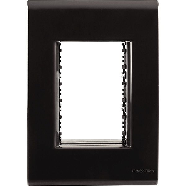 Placa Liz Grafite 4X2 3P Junto Tramontina