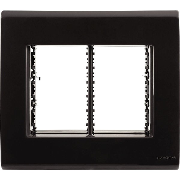 Placa Liz Grafite 4X4 6P Tramontina