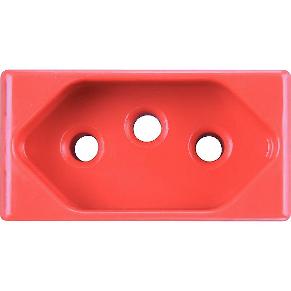 Modulo Branco Tomada 2P+T 20A Vermelho Tramontina