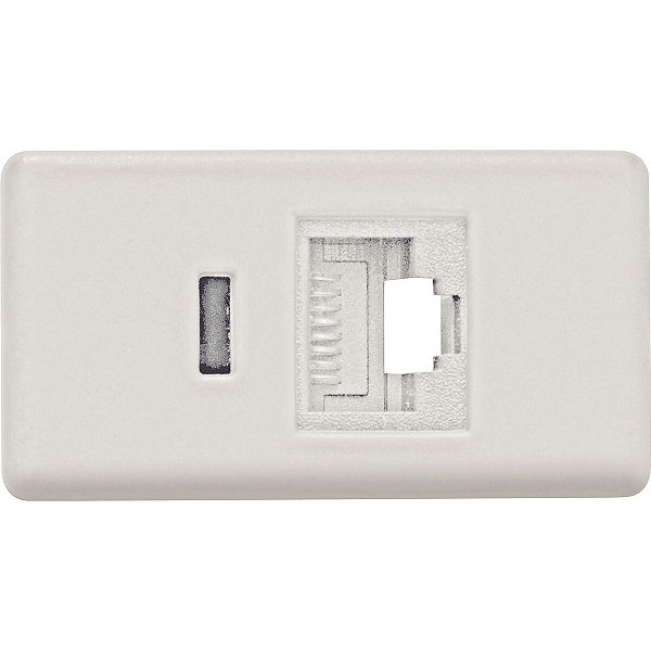Modulo Branco Tomada Tel Rj45 Tramontina