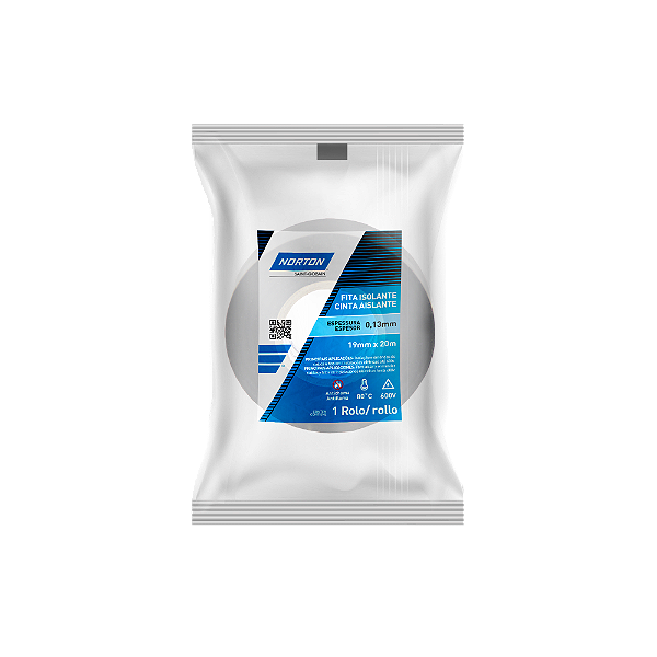 Fita Isolante 19mmx20m Preto Norton