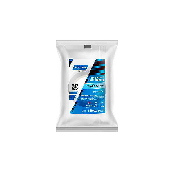 Fita Isolante 19mmx5m Preto Norton