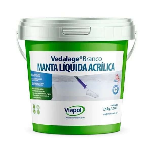 Manta Liquida 2,85L Vedalage Branco Viapol