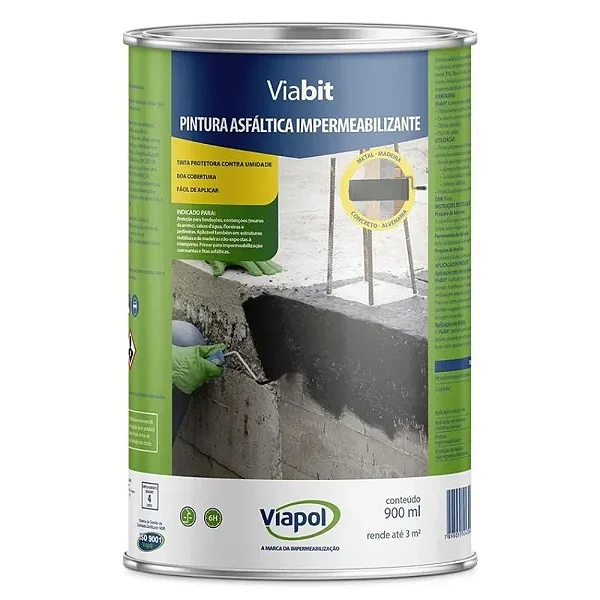 Tinta Asfaltica Viabit 900Ml Viapol