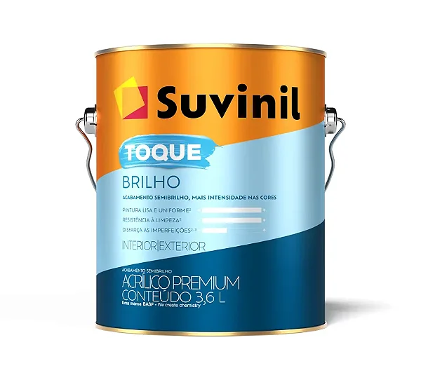 Tinta Acrilica Toque Brilho 3.6L Branco Neve Suvinil