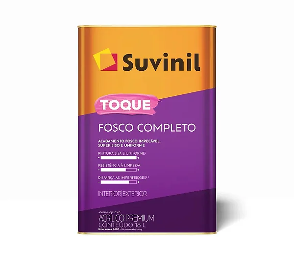 Tinta Acrilica Toque Fosco Completo 18L Gelo Suvinil