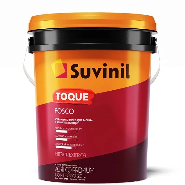 Tinta Acrilica Toque Fosco 20L Branco Neve Suvinil