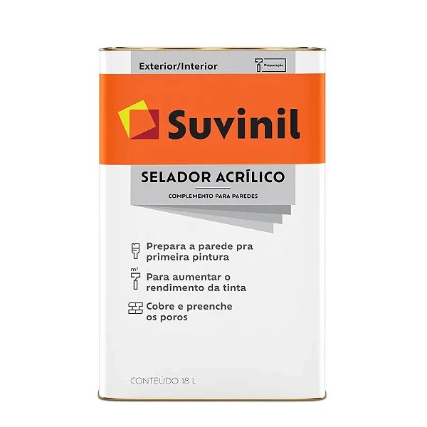 Selador Tinta Acrilica 18L Suvinil