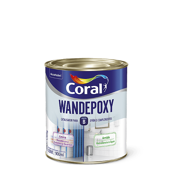 Catalisador Wandepoxy 0.9L Amina Fundo Incolor Wanda