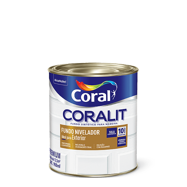 Fundo Nivelador Coralit 0.9L Branco Coral