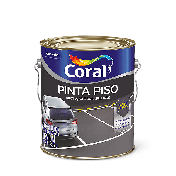 Tinta Pinta Piso 3.6L Cinza Escuro Coral