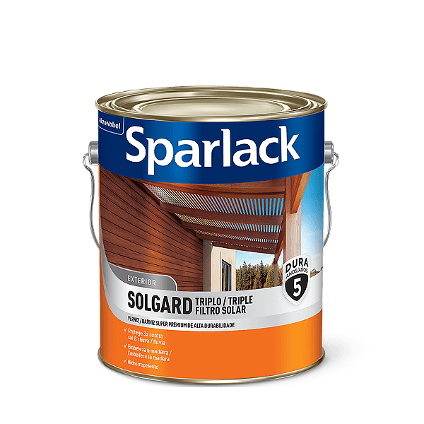Verniz Acetinado Solgard Triplo Filtro Solar 3.6L Mogno F S Sparlack