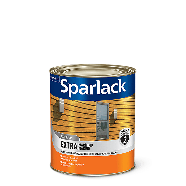 Verniz Brilhante Extra Maritimo 0.225L Natural Incolor Sparlack