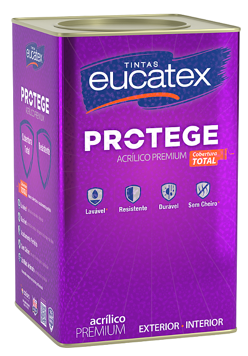 Tinta Acrilica Fosco 18L Protege Chromium Eucatex