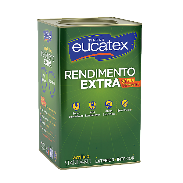 Tinta Acrilica Fosco 18L Rende Extra Azul Praia Eucatex