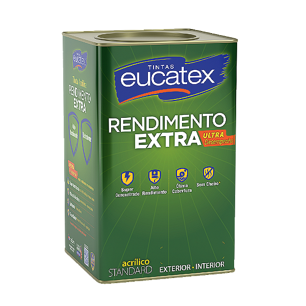 Tinta Acrilica Fosco 18L Rende Extra Jeans Eucatex