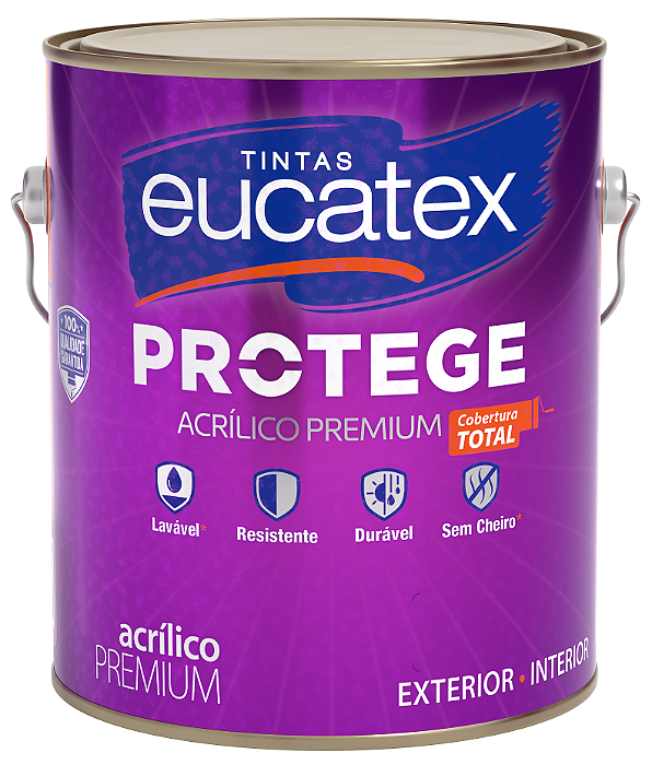Tinta Acrilica Fosco 3.6L Protege Chromium Eucatex