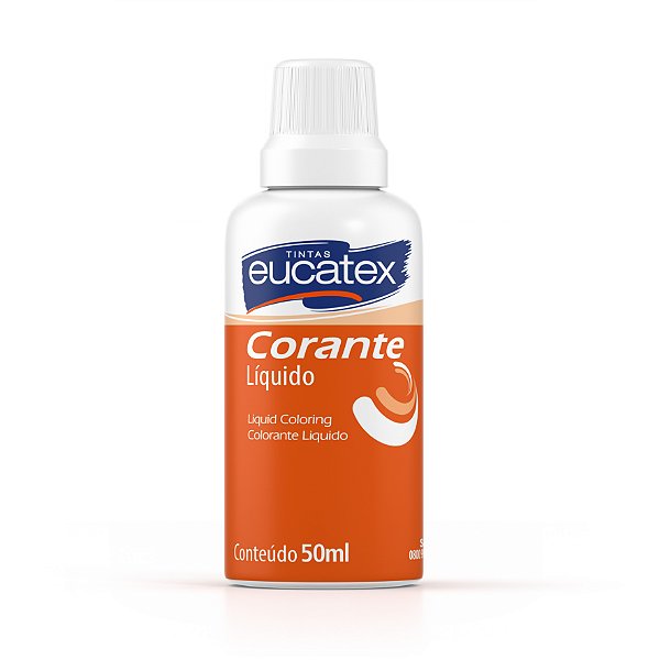 Corante Laranja 50Ml Eucatex