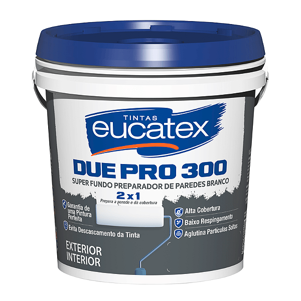 Fundo Preparador Parede 3.6L Branco Due Pro 300 Base Agua Eucatex