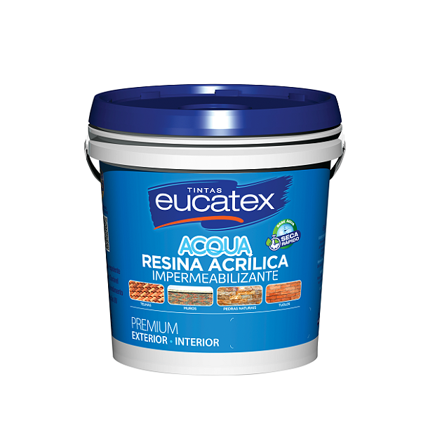 Resina Acrilica 3.6L Base Agua Incolor Eucatex