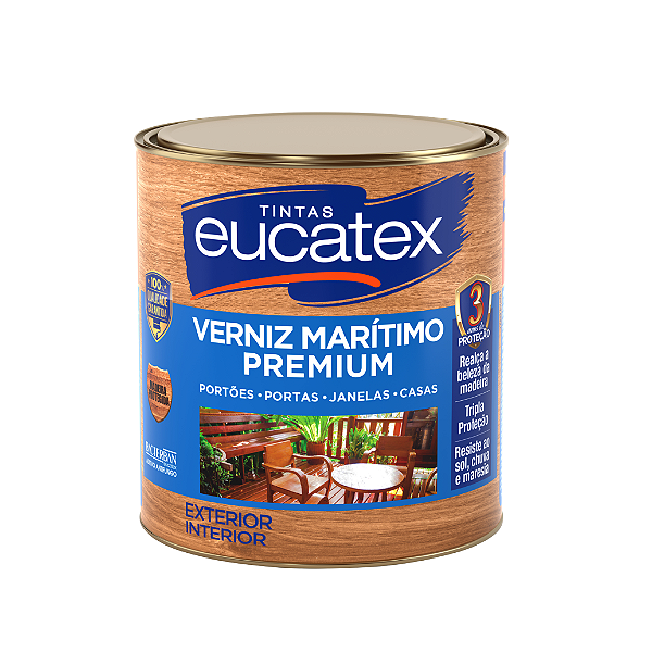 Verniz Brilhante 0.9L Maritimo Eucatex