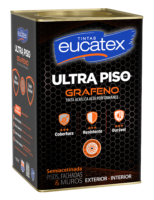 Tinta Piso 18L Ultra Grafeno Branco Eucatex
