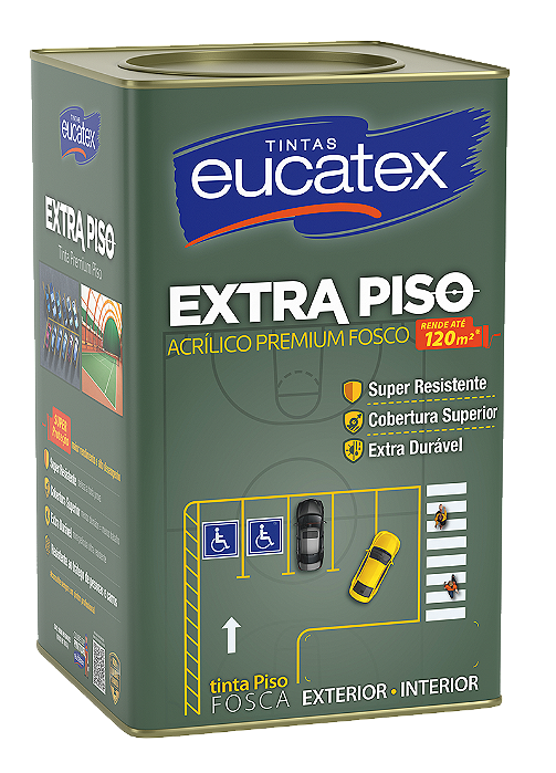 Tinta Piso 18L Extra Preto Fosco Eucatex