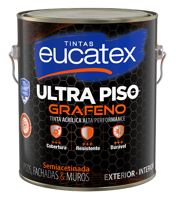 Tinta Piso 3.6L Ultra Grafeno Cinza Eucatex