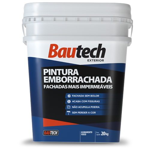 Tinta Acrilica Fosco 20Kg Pintura Emborrachada Concreto Bautech
