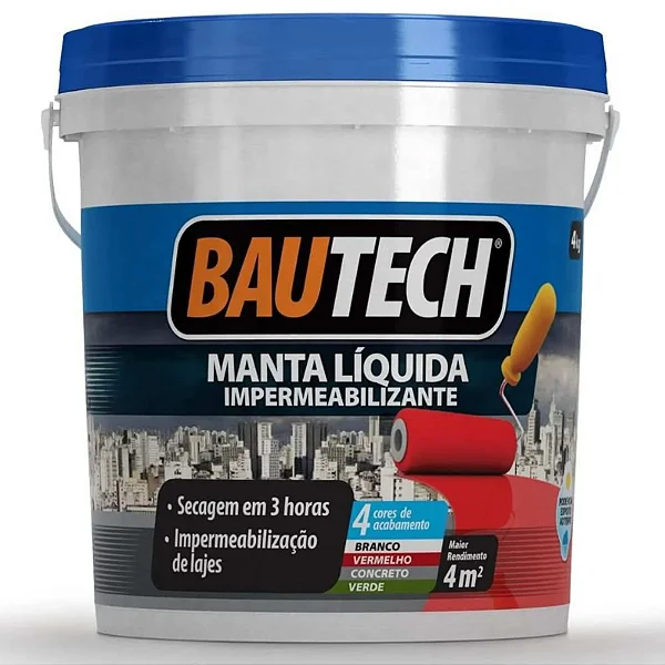 Manta Liquida 4Kg Cinza Concreto Mset Bautech
