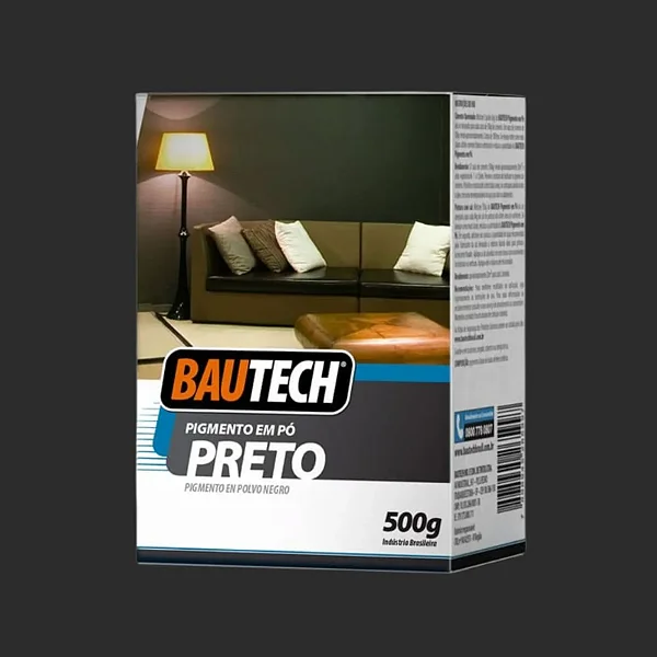 Corante Pigmento 500G Preto Bautech