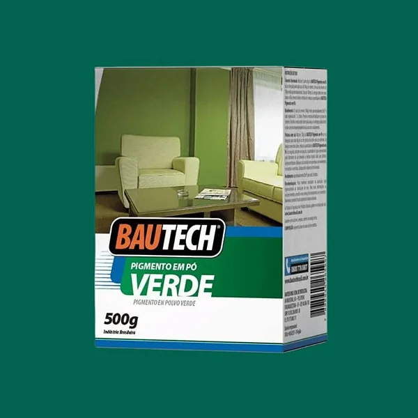 Corante Pigmento 500G Verde Bautech