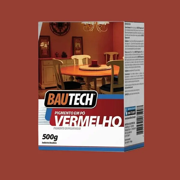 Corante Pigmento 500G Vermelho Bautech