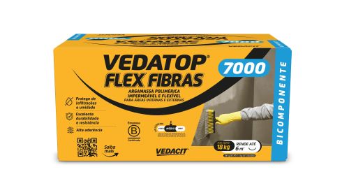 Vedatop Flex Fibras 7000 Bicomponente 18Kg Vedacit