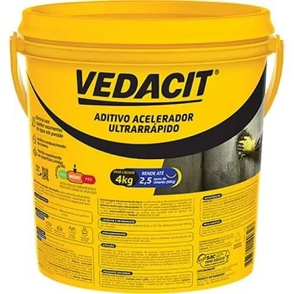 Aditivo Acelerador Ultrarrapido 4Kg Vedacit