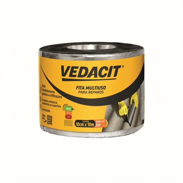 Fita Multiuso Para Reparos 10Cmx10Mt Vedacit