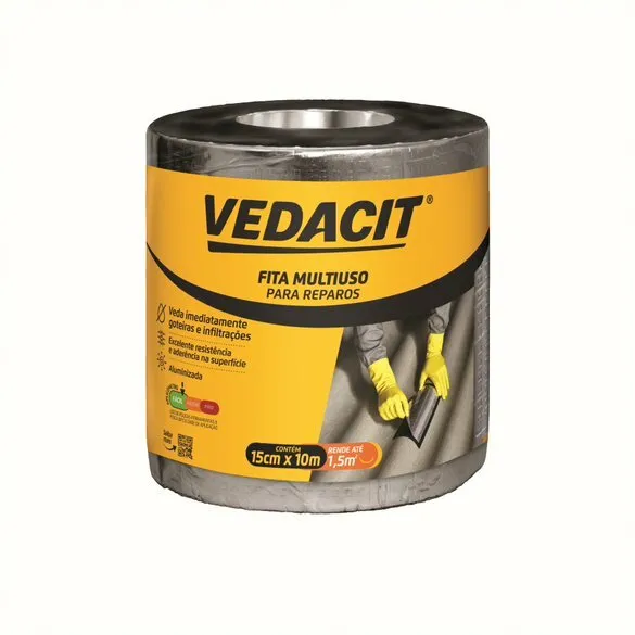 Fita Multiuso Para Reparos 15Cmx10Mt Vedacit
