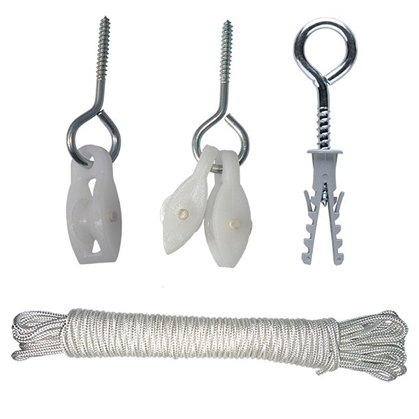 Kit Para Varal De Teto 8Pcs Cor01 Fixtil