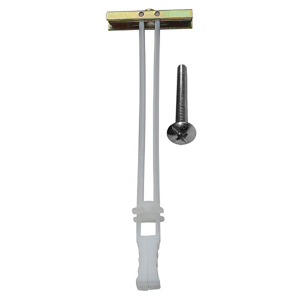 Bucha Toggler Bolt Para Drywall Com Parafuso 1/4X2.1/2 1Pc Sbtb01 Peg&Fixe