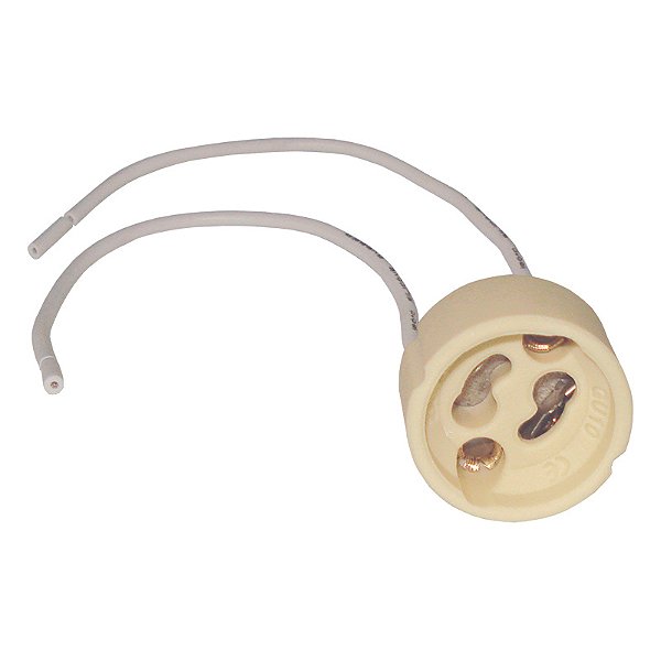 Soquete Porcelana Dicroica Com Fio Sgu10 1Pc Sgu10 Peg&Fixe