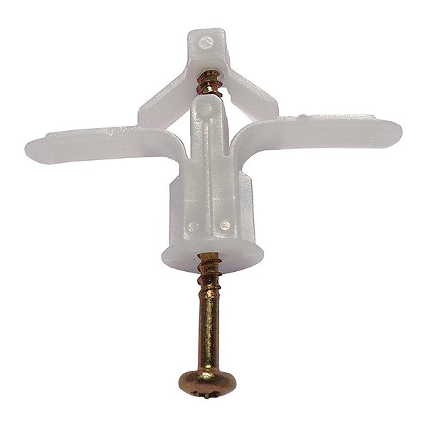 Bucha Para Gesso Com Parafuso Panela Bicromatizado 4.0X50 1Pc Spbg01 Peg&Fixe