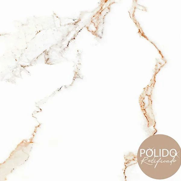 Piso Semi gres 66X66 Marmi Delux Polido Rt Cx2,18 Formigres - cx2,180