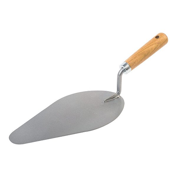 Colher Pedreiro 10 Oval Com Cabo De  Madeira Cortag