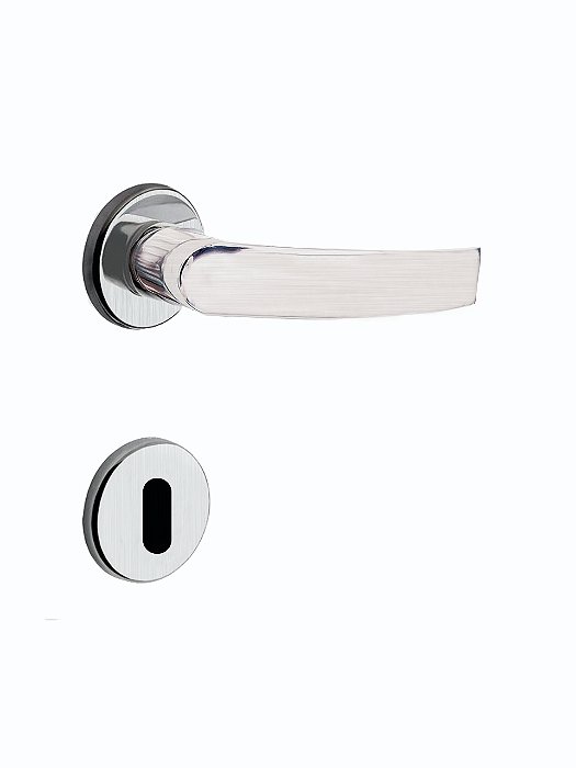 Fechadura Mz950 R64 Roseta Acetinado Interna Papaiz