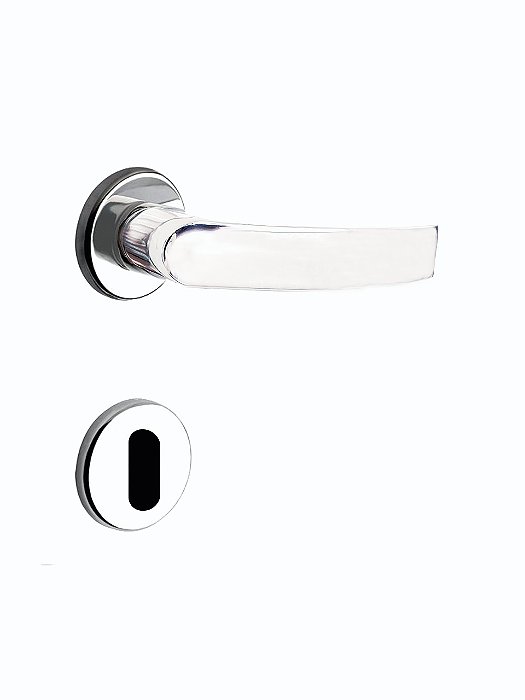 Fechadura Mz950 R64 Roseta Cromado Interna Papaiz