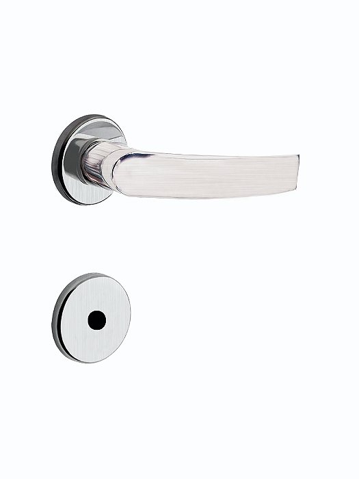 Fechadura Mz950 R66 Roseta Acetinado Banheiro Papaiz