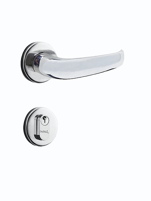 Fechadura Mz920 R61 Roseta Acetinado Externa Papaiz